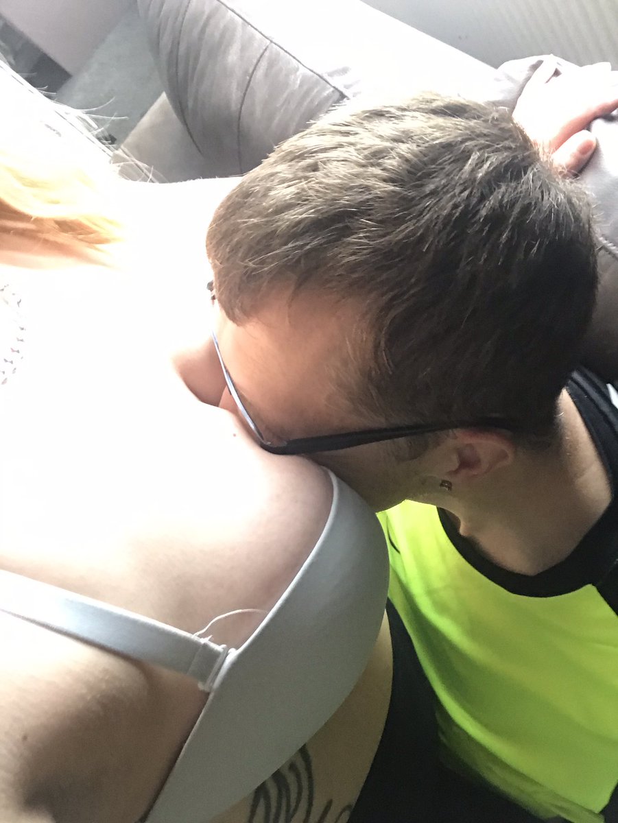 AimeeANDkarl's tweet photo. When the hubby starts getting gobby on #TittyTuesday… what better way to shush him up 💁‍♀️😜😜😈😈😈 Now to be cruel and allow him too #Suck my #Nipples, #touch my #juicy #wet #pussy then leave him #hard and #begging for a good #fuck till tonight 😜😈😈💁‍♀️ https://t.co/Vvca9kVvqA
