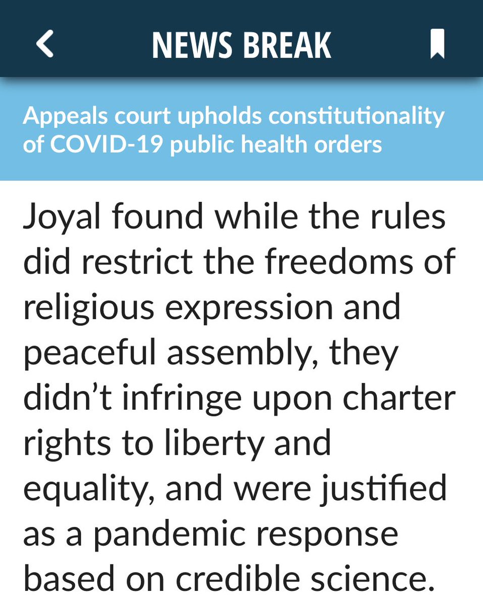 GusWatanabe's tweet photo. For all those people saying Covid public health measures infringed on their freedoms.
Yes, and it’s bigger than you.
https://t.co/WLvIhPSAre
#CharterRights
#SectionOne https://t.co/9l7av1L184