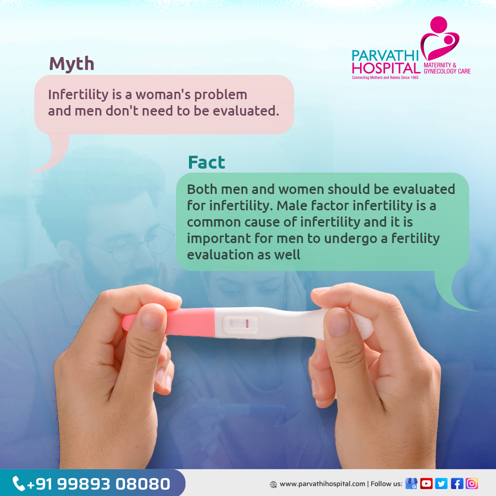 Both men and women can be affected by infertility. Infertility is brought on by a female component in roughly one-third of instances, and a male factor in about another one-third. Infertility is crucial that both spouses go through testing.

#parvathihospital #MaleInfertility