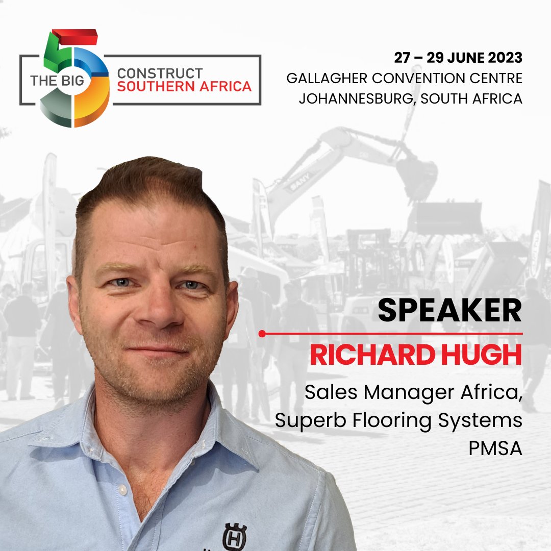 Big5SouthAfrica's tweet photo. Join us at the Concrete Talks! With exciting discussions about precast concrete, cost-effective roofing solutions and concrete floor, these sessions are something you do not want to miss. View our full agenda here: https://t.co/TLw9kwksZD #THEBIG5CONSTRUCTSA #concrete https://t.co/dJSOx39Zsk