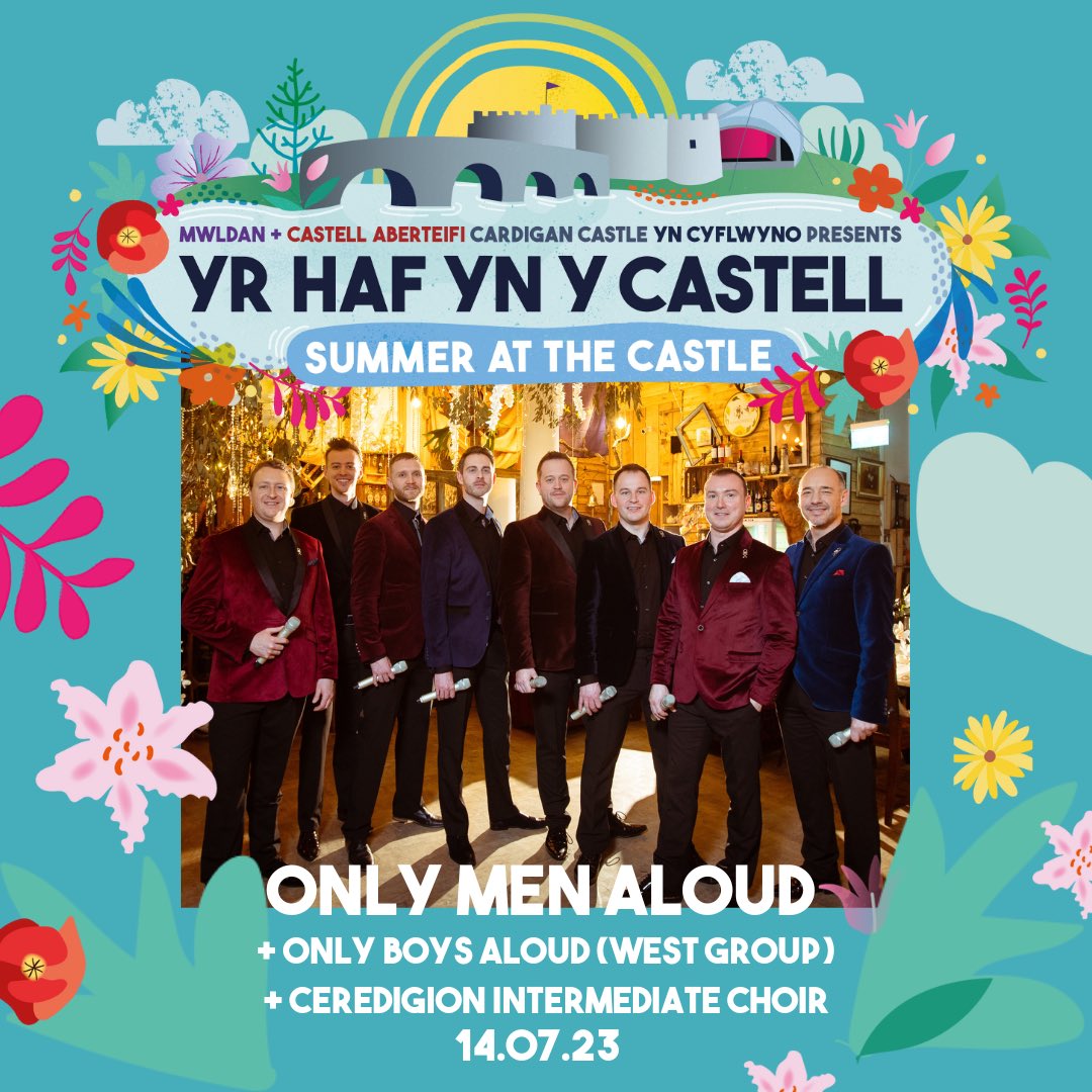 We’ll be at <a href="/CardiganCastle/">Cardigan Castle | CastellAberteifi</a> on Friday 14th July for an incredible outdoor gig. We’ll be joined on stage by the West groups of <a href="/onlyboysaloud/">Only Boys Aloud</a> and Ceredigion Intermediate Choir. 

Get your tickets now -
mwldan.co.uk/whatson/live-t…