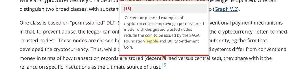 Rohitku24694375's tweet photo. 💥BANK OF INTERNATIONAL SETTLEMENTS CITES RIPPLE AS A CRYPTOCURRENCY THAT EMPLOYS A PERMISSIONED MODEL OF DESIGNATING TRUSTED NODES🤯🤯🤯🤯🤯🤯🤯🤯🤯🤯🤯🤯💥 https://t.co/SvMXdmH8TD