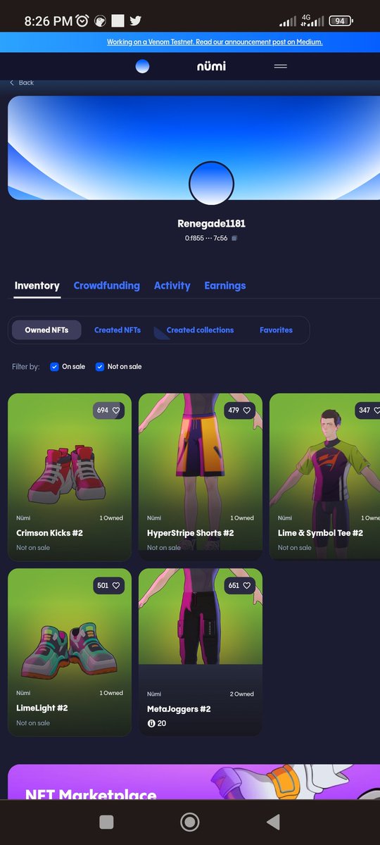 renegade1181's tweet image. #NumiverseTestnet  #VenomTestnet  more nft