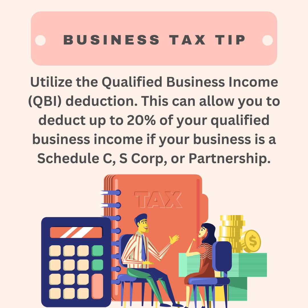 QBI deduction allowed for the fair treatment of a business that wasn't a C Corp when the corporate tax rate was reduced to 21%. Meaning Schedule C, S Corps, and Partnerships can qualify for a 20% reduction of taxable income. #taxes #taxmatters #businesstaxes #taxplanning