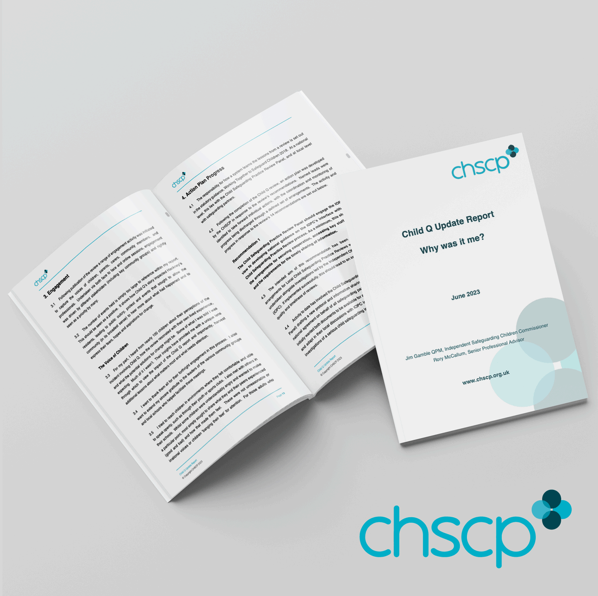 The Child Q Update Report - Why was it me? has been published.  The report and the accompanying statement from Jim Gamble QPM can be read here: chscp.org.uk/case-reviews/