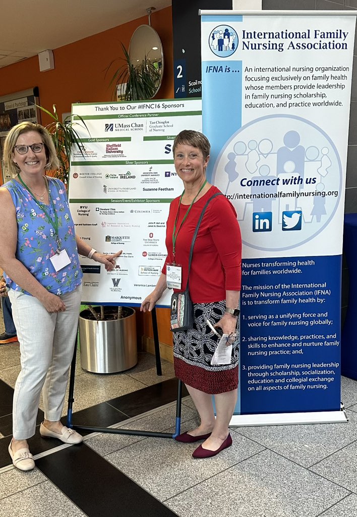 <a href="/MUNurses/">Marquette Nursing</a> <a href="/MUResearchNurse/">MU Nursing Research</a> #INFC16 <a href="/IFNAorg/">IntlFamNursingAssoc</a> Here with JoanTotka at International Family Nursing conference presenters representing Marquette University
