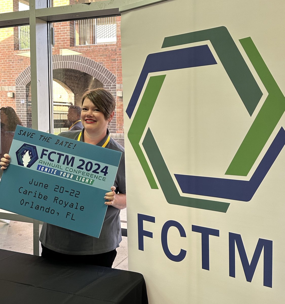 Past President Carrie DeNote hyping next year’s FCTM at the B.E.S.T Professional Learning for Mathematics Summer Series #FCTM2023 #FCTM2024