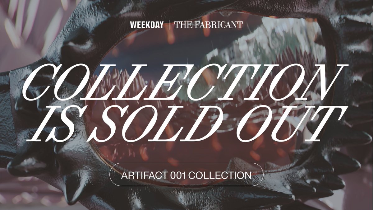 The Artifact 001 collab with WEEKDAY has officially SOLD OUT!! 🏆🏆🏆

WHO GOT THEIR AR GLASSES? Which did you get? 
Black? White? 

BOTH???

SHOW US 👀