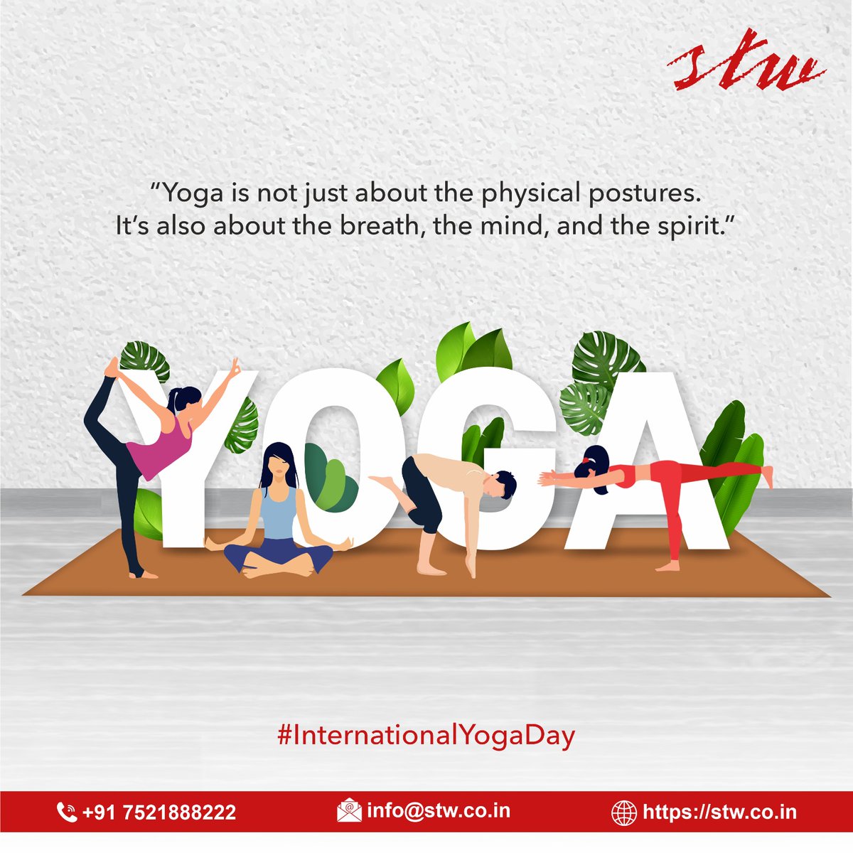 “Yoga is the journey of the self, to the self, through the self.”
On this peaceful occasion, STW wishes you a very Happy Yoga Day.
.
.
.
#yogaday2023 #happyyogaday #digitalmarketingservices #seo #digitalads #advertisingagency #stw #sigmatradewings #thelargestadvertisingagency