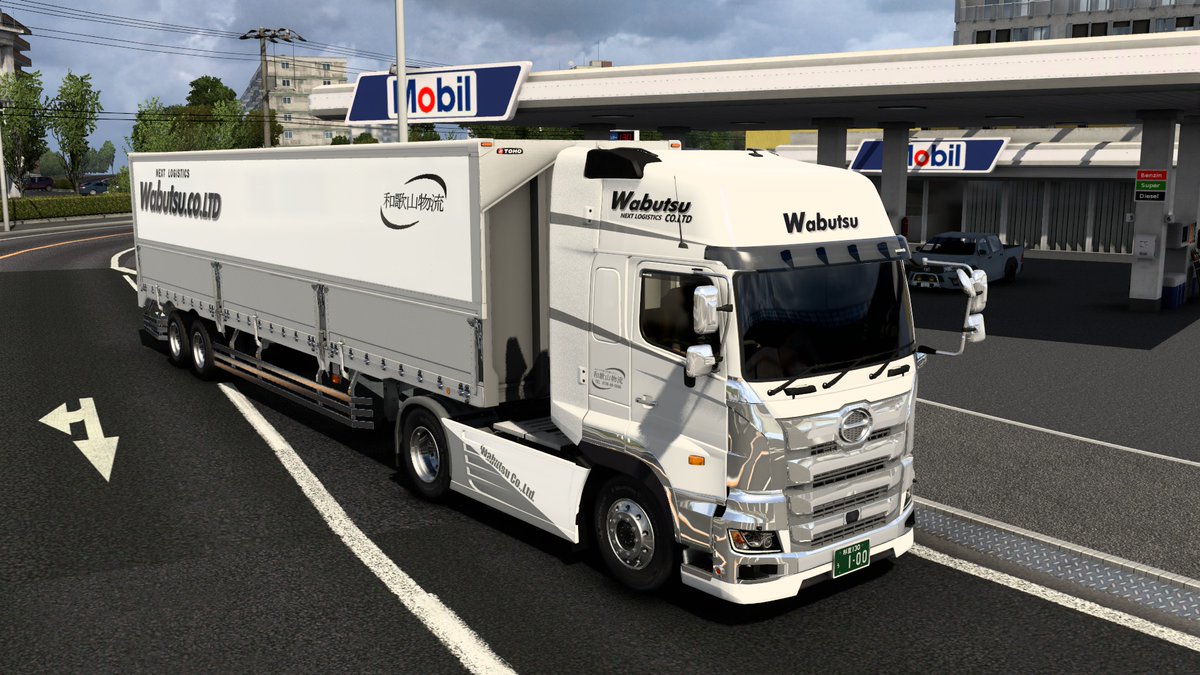 starforce1128's tweet photo. Wabutsu再現シリーズ
Modeling :(トレーラー) 整備士さん
Skin : starforce1128
#ETS2 #wabutsu #プロフィア #ETS2jp
和歌山物流にもプロフィアがあります。
キャビンの17プロフィアは、言わずと知れたhimopanさんの作品です
サイドスカートは実車通りH-LINEの物を設置しました https://t.co/WF6NF0nomm