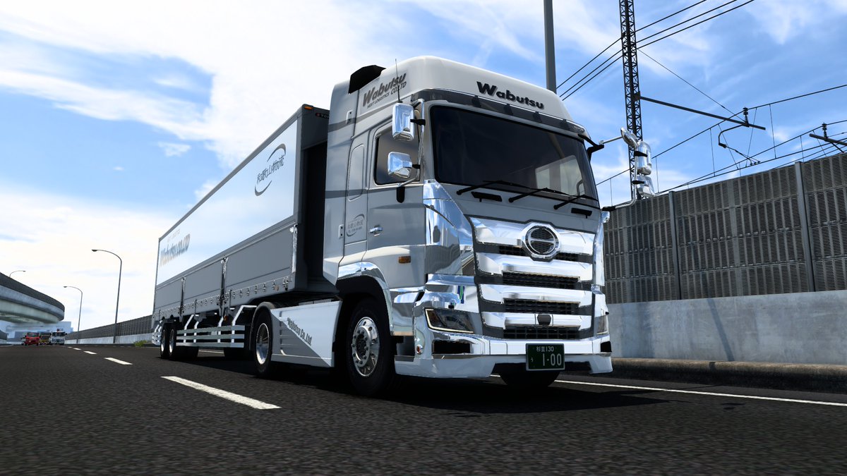 starforce1128's tweet photo. Wabutsu再現シリーズ
Modeling :(トレーラー) 整備士さん
Skin : starforce1128
#ETS2 #wabutsu #プロフィア #ETS2jp
和歌山物流にもプロフィアがあります。
キャビンの17プロフィアは、言わずと知れたhimopanさんの作品です
サイドスカートは実車通りH-LINEの物を設置しました https://t.co/WF6NF0nomm