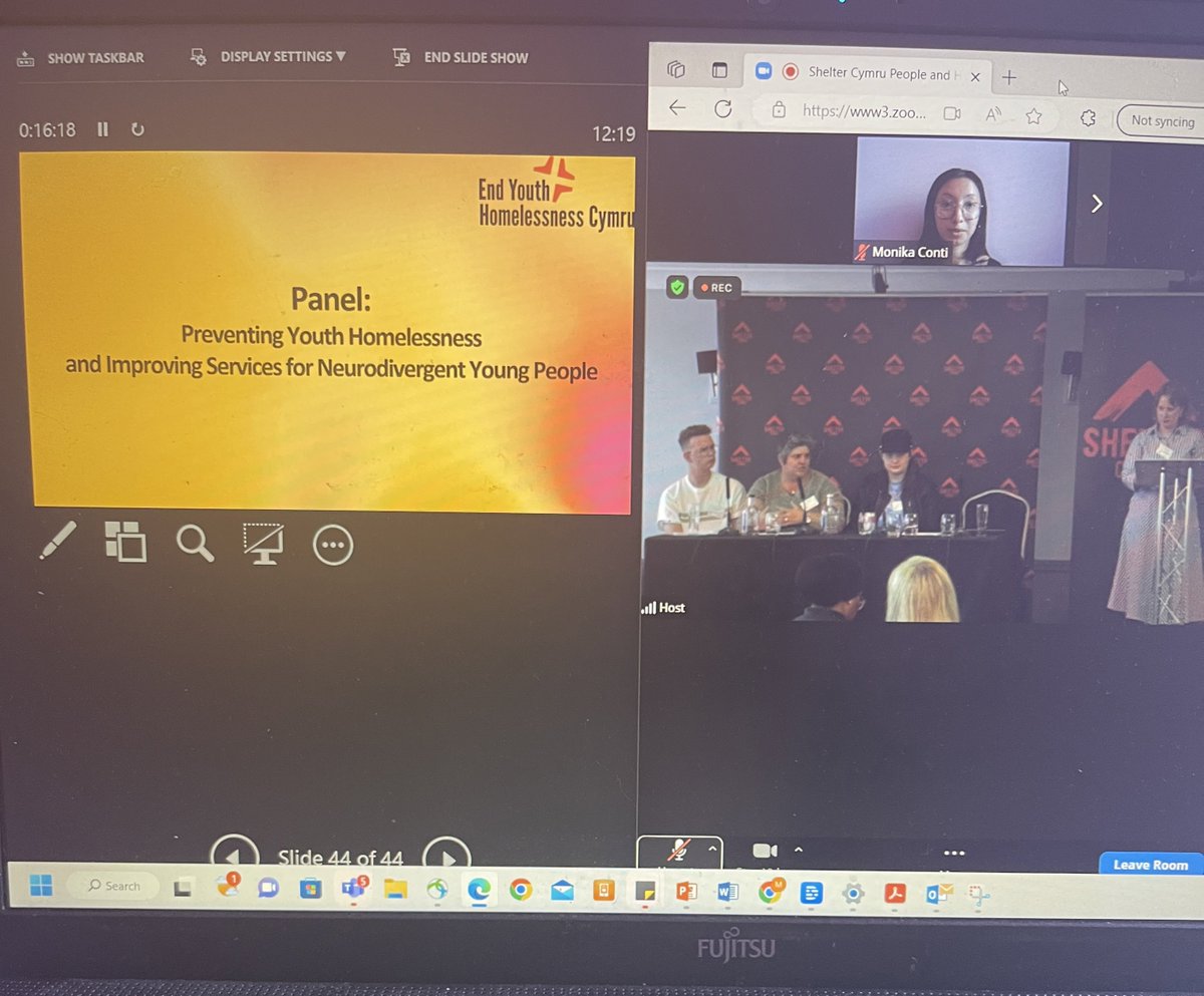 ContiMonika's tweet photo. Grateful for the opportunity to present a workshop exploring youth homelessness and #Neurodiversity at @ShelterCymru’s #peopleandhomes conference based on our ‘Impossible to Navigate’ research at @EYHCymru. Thank you @nia_ffion for leading the session on the ground! https://t.co/MVmvJCbIEe