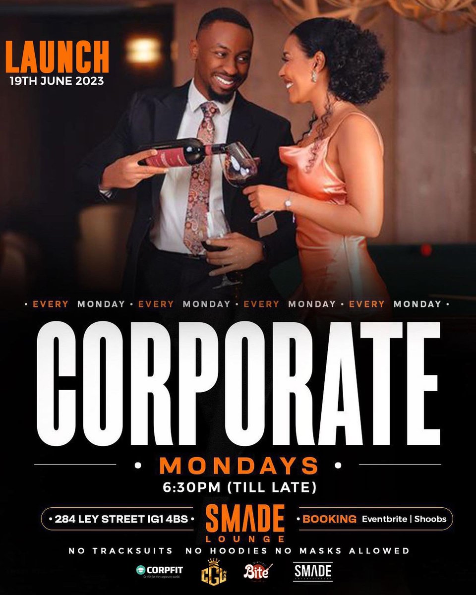 smadelounge's tweet photo. Announcing Corporate Mondays!!! 🌟

Join us on Monday June 19th for an extraordinary event! 🎉 It's time to connect, inspire, and grow together at Corporate Mondays first in-person gathering. 💪 

Network with like-minded professionals. https://t.co/kjqf3YSMkS