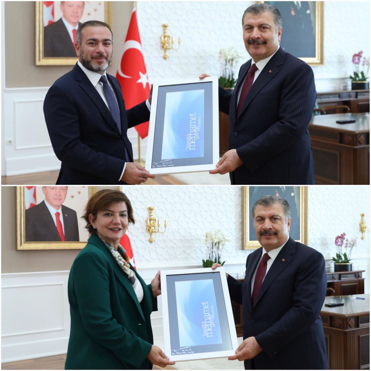 akpartidbakir's tweet photo. İl Başkanımız Sayın @mserifaydin, Milletvekillerimiz Sayın @GalipEnsarioglu, Sayın @mehmetsaityaz ve Sayın @Kepoluasuna, Sağlık Bakanımız Sayın @drfahrettinkoca'ya hayırlı olsun ziyaretinde bulundular. https://t.co/B4WRqtWsdg