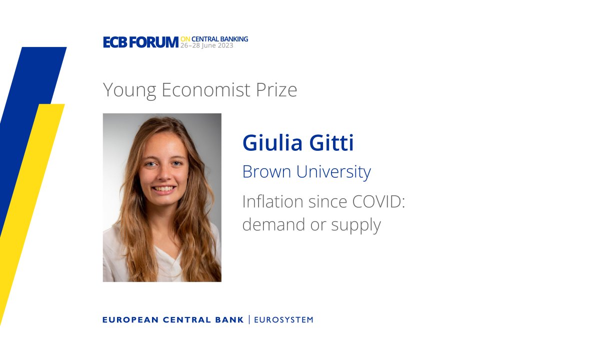 #YoungEconomistPrize finalists: @giulia_gitti analyses the post-Covid inflation in the US and finds that a decrease in unemployment raises inflation by three times more than before Covid. Check out her paper for more details ecb.europa.eu/pub/conference…