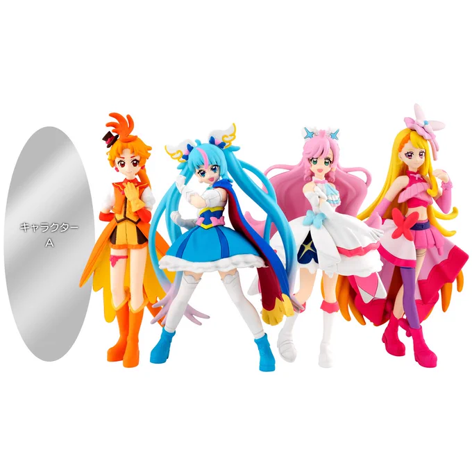 ひろプリのキューティーフィギュアのキャラクターA、こんな楕円のデザインのキャラが今後ひろプリに出てくるってことなのか……………