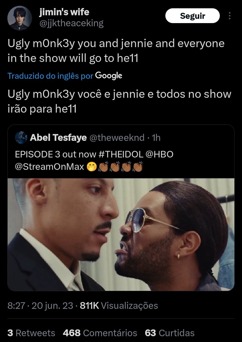 pjmreportbr's tweet photo. ⚠️ tw// racismo.
🚨 Esse perfil é um anti 🐥 que está por usar sua imagem na tentativa de arrasta-lo e atrair ainda mais hate. Por favor, denunciem e não engajem.

• Spam.
• Encorajando os outros a assediarem, insultando e degradando pessoas.

📌https://t.co/XBLYdQ9cCV https://t.co/ZdboC269mL