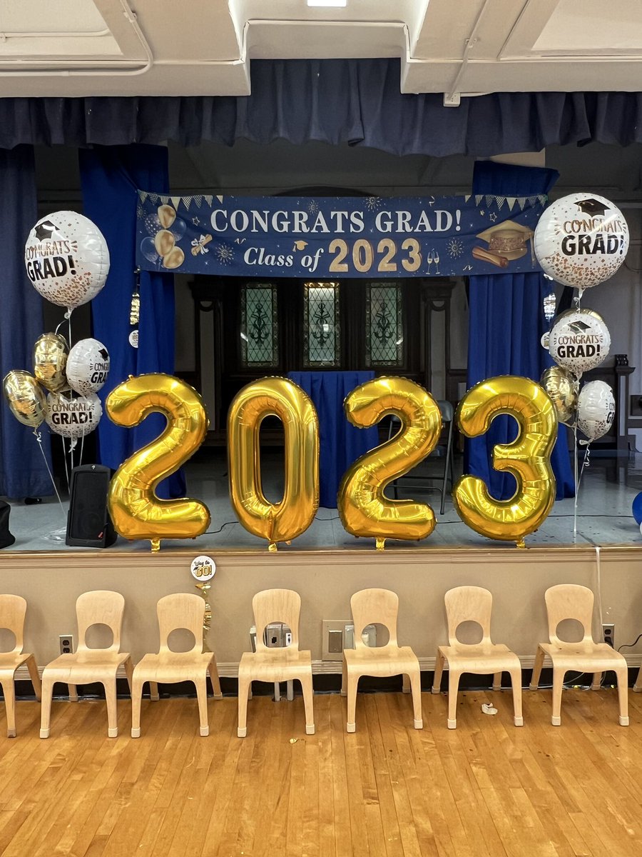 Excitement is in the air as our little ones gear up to take their first steps as graduates. 3K graduation is starting at 9:00am and PreK begins at 11:00am! #Classof2023 #SteinwaySWAG #Team84 🔵🟡🎓