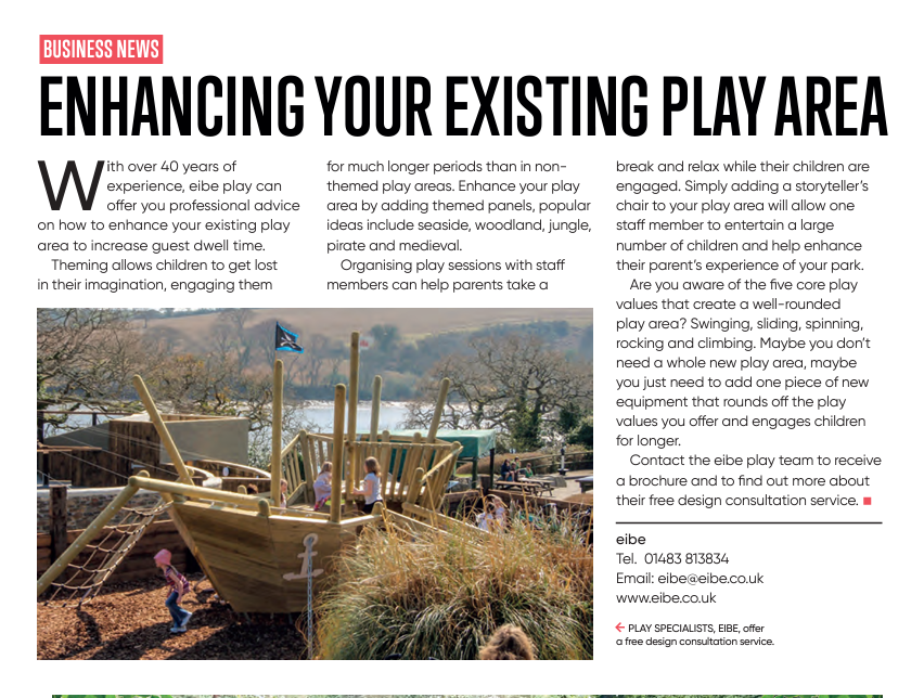 Check out our latest editorial for Holiday Park Scene Mag below