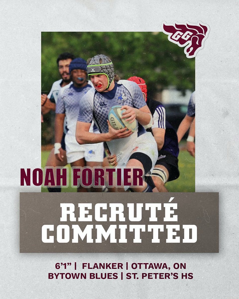 Staying home in The Nation's Capital 💯 

We are very excited to welcome Noah Fortier to #GGnation 

Coming from @BytownBluesRFC we can't wait to have Noah join our squad!

#GeeGeePride