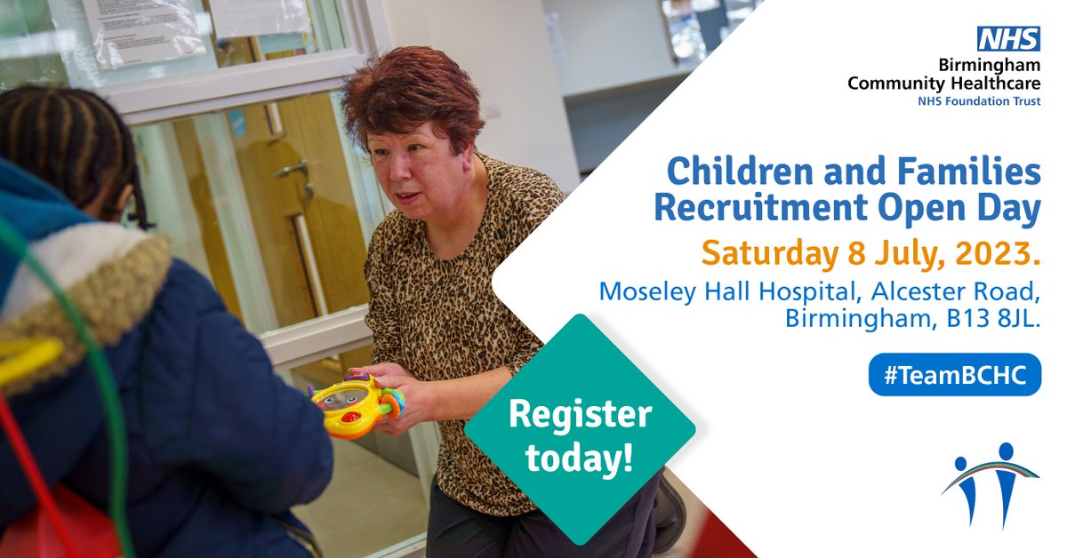 Are you a Health Visitor interested in supporting families with their children? Do you have a passion for enhancing children’s development and growth? Find out what it’s like working at BCHC at our Recruitment Open Day on Sat 08 July ➡️ eventbrite.co.uk/e/children-and…