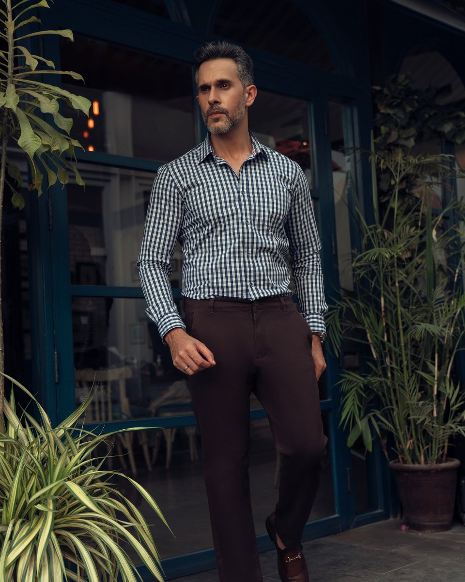 Special occasions call for smart casual look. This black & white gingham shirt features button down collar for a casual relaxed look.

Available in-stores & online: nuel.ink/RYJ25i