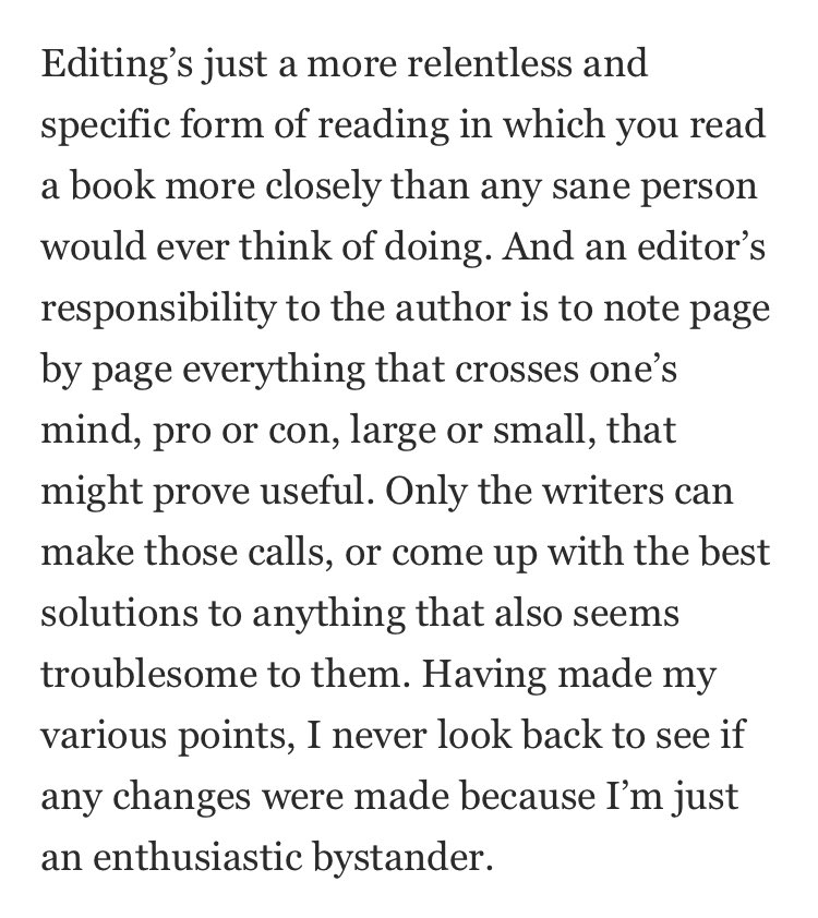 This is a great piece with a perfect description of editing: