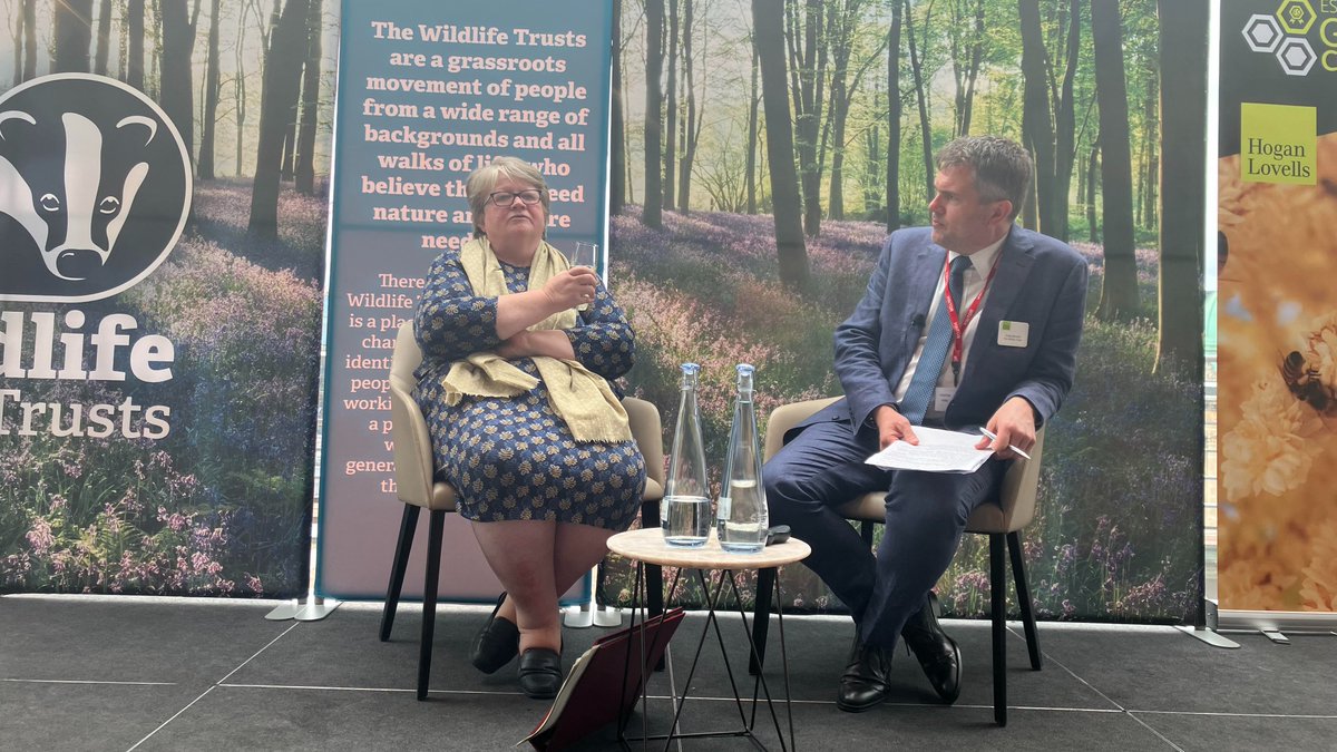 TessColley's tweet photo. Asked by @CraigBennett3 re. beaver reintroductions, DEFRA sec Therese Coffey told an event this morning: "I just think there's more important things than beavers frankly. There's lots to get on with it".

There were some raised eyebrows on that one afterwards https://t.co/kddwNZh7Bq
