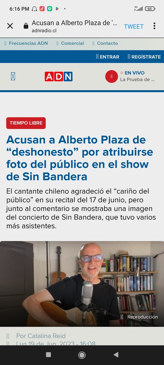 nanogonzalezpro's tweet photo. @AldoDuqueSantos Oye viejito gagá mentiroso como cualquier abogado de narcos y farándula, las imágenes son del recital de Sin Bandera jajaja y aprovechando la ocasión y como diría el #Rumpy te vamos a dedicar un tema : 🎵🎶 Mieeeeenteees tan bieeeen 🎶🎵
#AlbertoPlasta
#PerfectoBandido https://t.co/2PEeEtaZuq