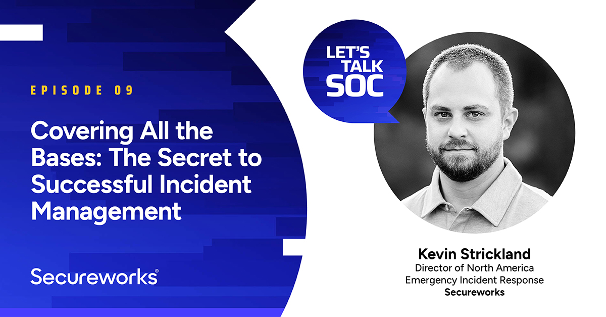 Secureworks's tweet photo. 🤔 Did you catch the latest episode of #LetsTalkSOC? Tune in to learn:
 
✅ #IncidentManagement vs. #IncidentResponse
✅ How Secureworks takes a holistic approach to #cybersecurity
✅ The top three things to look for in providers 

Listen Now: https://t.co/IKrqsIBW4i https://t.co/mJkRM6VKIT