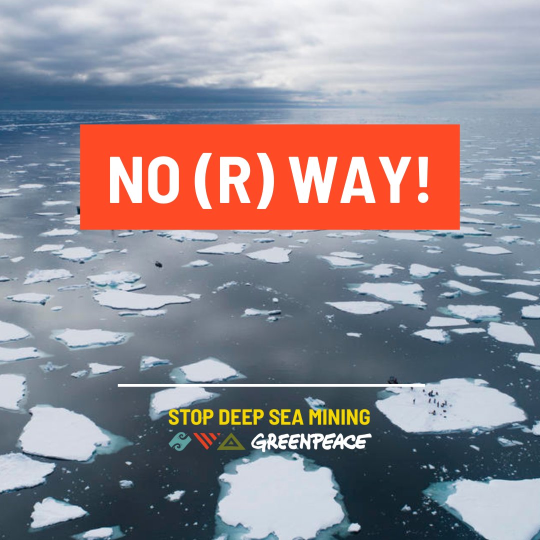 The Norwegian government wants to open Arctic waters to deep sea mining 😡

This comes just one day after world leaders - including #Norway - finally adopted a Global Treaty to protect our oceans.

This cannot be allowed to happen. >> bit.ly/3JkY4hb

#StopDeepSeaMining