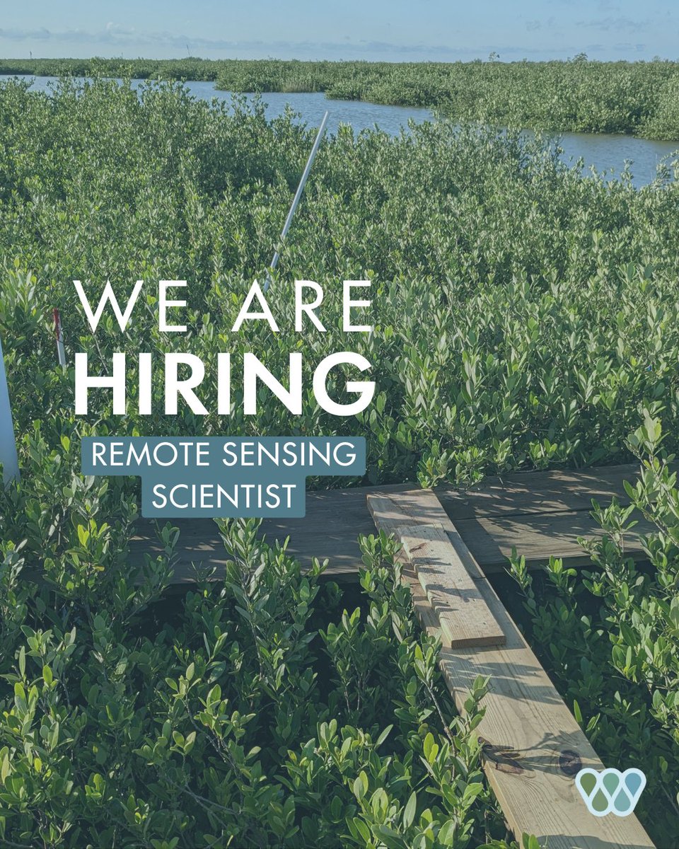 We're hiring! The Water Institute is seeking a Remote Sensing Scientist to join a great applied research team. More information and how to apply here ow.ly/FPzg50ORkGi