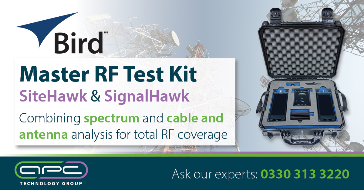 APCTechGroup's tweet image. Containing the @birdrf Technologies #SiteHawk and #SignalHawk analysers, the Bird Master #RF Test Kit provides all the equipment needed for field technicians and engineers to install, troubleshoot and maintain coaxial cable and antenna systems.

0330 313 3220 | test@apctech.com