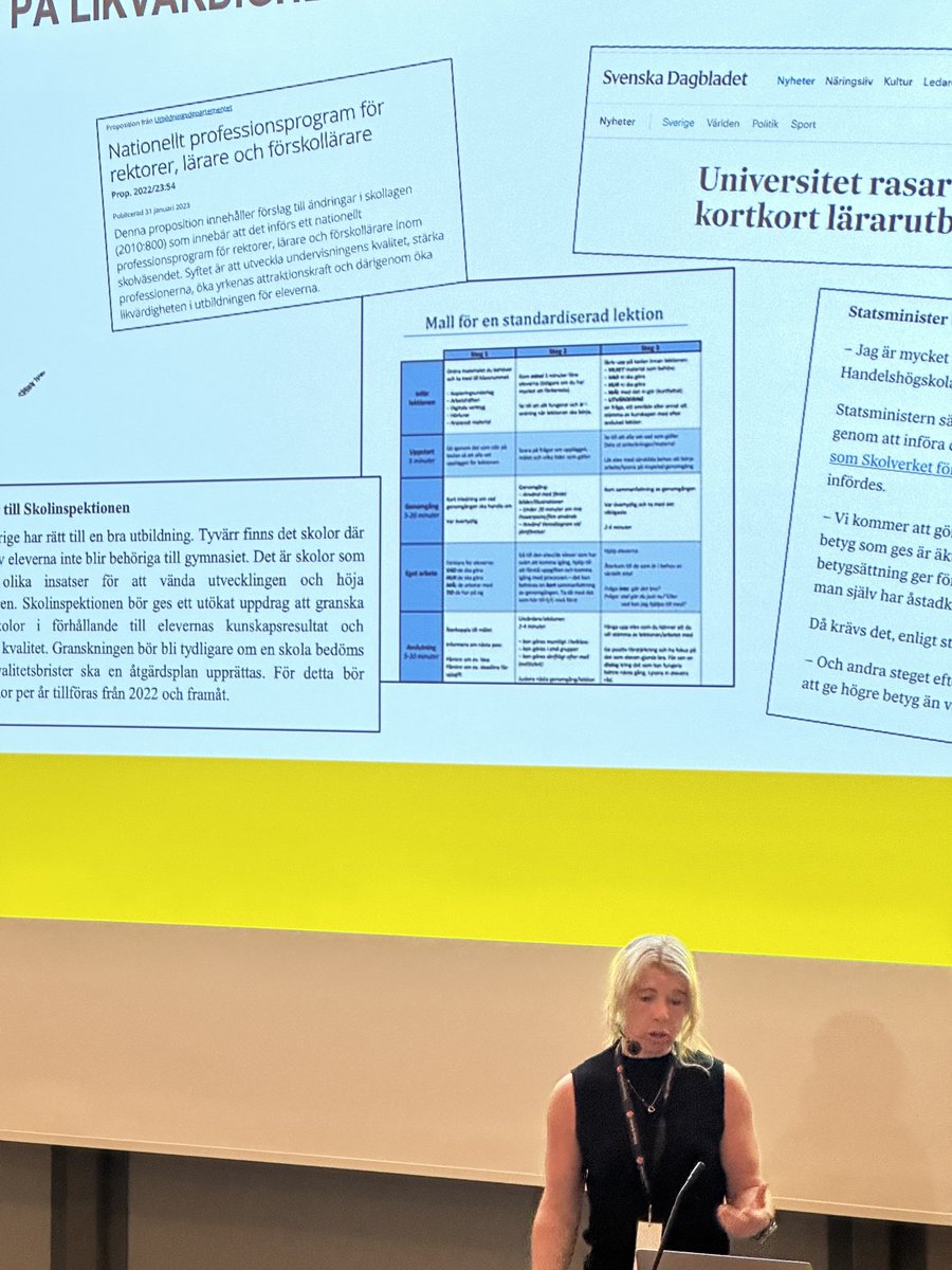 <a href="/karlefjard/">Anna Karlefjärd</a> säger mycket klokt när hon frågar sig om vi tappat tron på en kunnig lärarkår. Är det bristande kunnighet hos lärarkåren eller gör vi kåren sämre med ökade krav och sämre resurser?⁦ #afkVarberg23