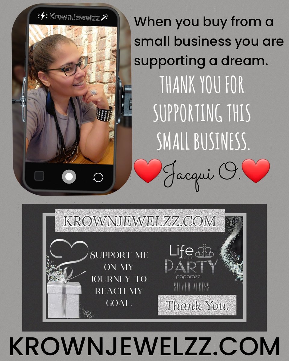 JacquiO69's tweet photo. Will you please visit my website and consider supporting my small business, almost all items are affordable lyrics priced as low as ONLY $5. https://t.co/y8BVFcKI5D On behalf of KrownJewelzz I thank you. Have a great day. #KrownJewelzz #supportsmallbusiness https://t.co/ECvyRrlAin