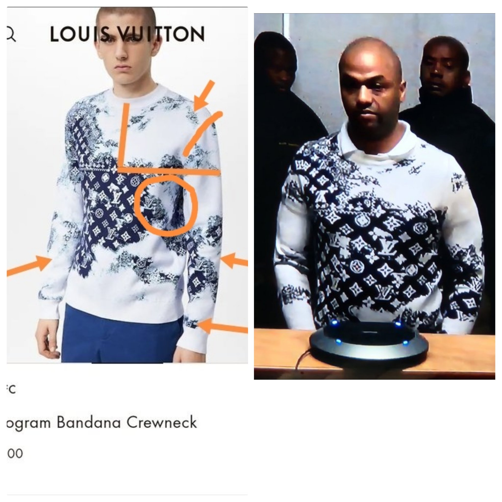 Louis Vuitton Bandana Crewneck