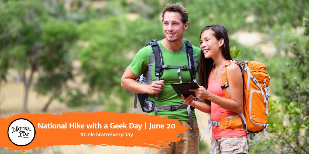 They say walking with a friend in the dark is better than walking alone in the light. But what if that friend can fix your wifi and explain quantum physics? Even better, right? Happy #HikeWithAGeekDay! nationaldaycalendar.com/national-hike-…