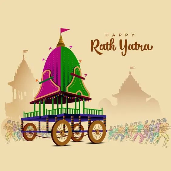 JustHaat's tweet photo. Wishing you a joyous and blessed Rath Yatra! May the divine chariot of Lord Jagannath bring happiness, prosperity, and spiritual enlightenment into your life. May your journey be filled with love, devotion, and peace.  Happy Rath Yatra! https://t.co/2xveSjJ5dX