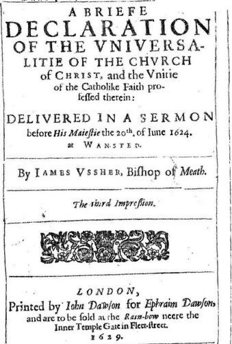 20 June 1624: James Ussher #Dubliner, Bishop of #Meath preaches before James VI &amp; I #otd (eebo/Bodleian)

It is probably part of the reason he was given #Armagh in 1625 - that king’s last episcopal appointment.