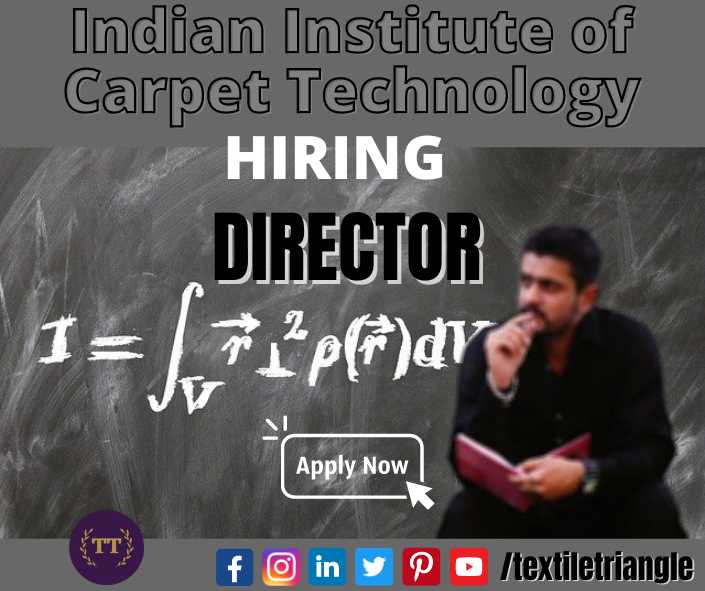 TextileTriangle's tweet photo. Indian Institute of Carpet Technology hiring its Director.
Check Eligibility and Job Details https://t.co/YpnS0L8a11
#textiletriangle #textilejobs #jobalert #hiring #applynow #career #textile #MoT #textileministry #textilejob #textilegovtjob #govtjob #iict #bhadohi #director https://t.co/6ZsoOlQvk3