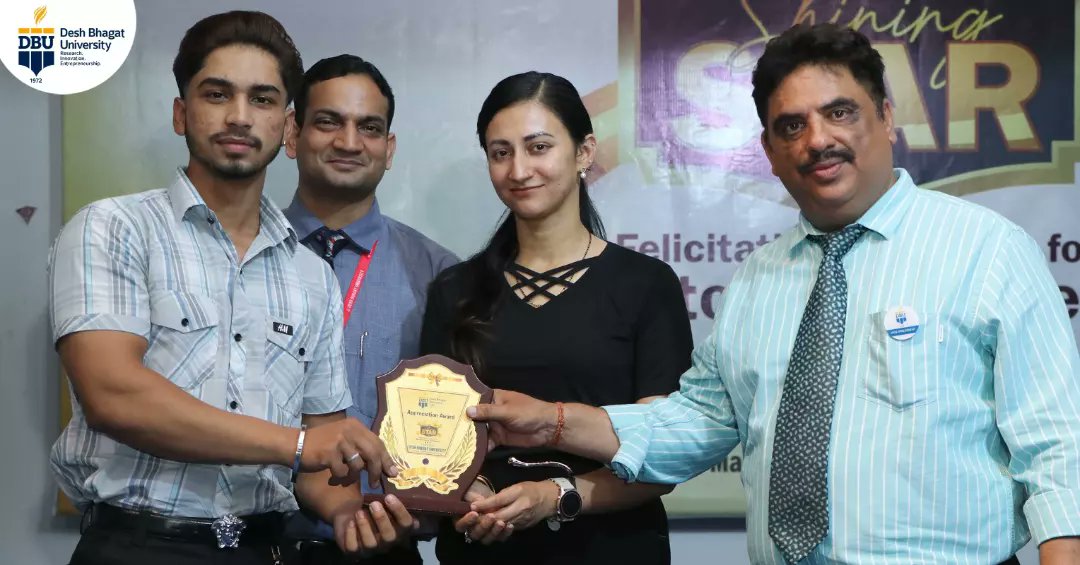 DBUIndia's tweet image. Desh Bhagat University&apos;s Shining Star Felicitation Ceremony is a special occasion to honor and recognize the achievements of meritorious Students.
.
.
.
.
.
. #ShiningStarFelicitation
#MeritoriousStudents
#DeshBhagatUniversity

#CelebratingAccomplishments