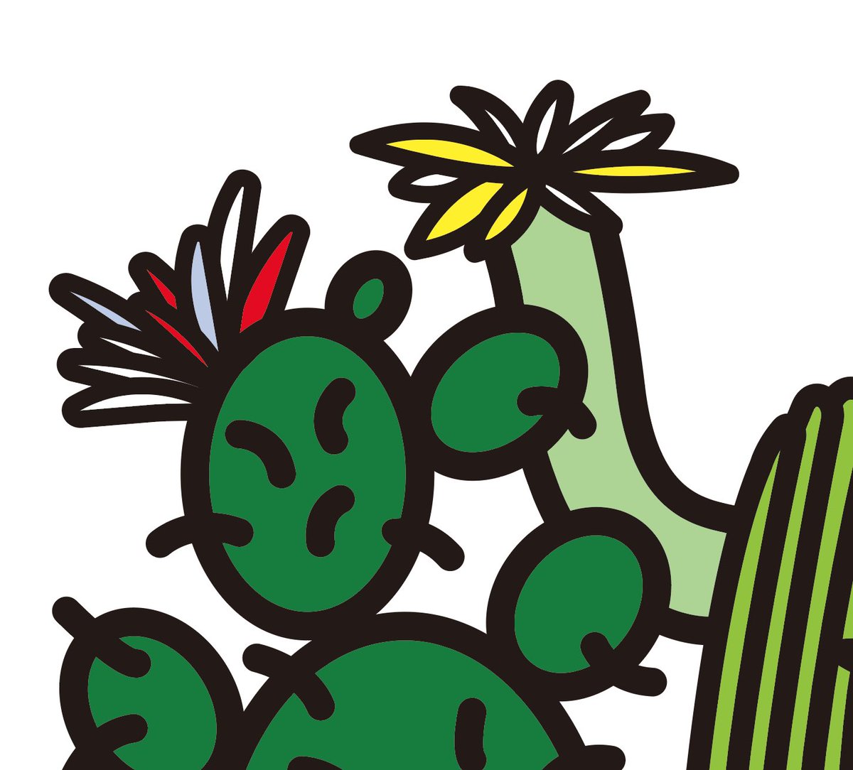 artwork
6月16日発売のTRANSIT60号の『Versatile Cacti サボテンは万能だ！』のイラストレーションを担当しています🌵
読んていると今すぐメキシコに行きたくなる素敵な特集です☺️🇲🇽
ぜひご覧ください
<a href="/transitmag/">TRANSIT</a> 

#TRANSIT #メキシコ
#illustration #magazine