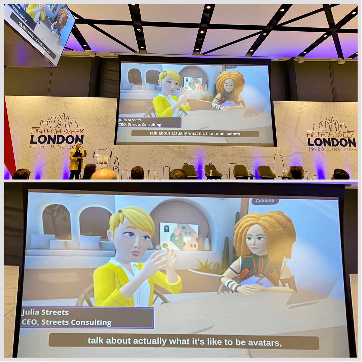 Streets Consulting (@streetsconsult) on Twitter photo Great stream on the #metaverse at <a href="/FintechWeekLDN/">Fintech Week London</a> today, chaired by our CEO <a href="/streets_julia/">Julia Streets</a>, looking ahead to the metaverse adoption and use cases for #fintech!
#FTWLondon2023 Great stream on the #metaverse at <a href="/FintechWeekLDN/">Fintech Week London</a> today, chaired by our CEO <a href="/streets_julia/">Julia Streets</a>, looking ahead to the metaverse adoption and use cases for #fintech!
#FTWLondon2023