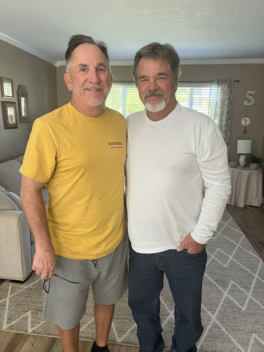 ladabc's tweet photo. LADABC ⚾️ camp is MORE than just ⚾️. Friendships that last well beyond a week at camp. Here Ron Smith &amp; Shaun White meet at Ron’s house in Corona for dinner with the wives. https://t.co/cadUPmleeX