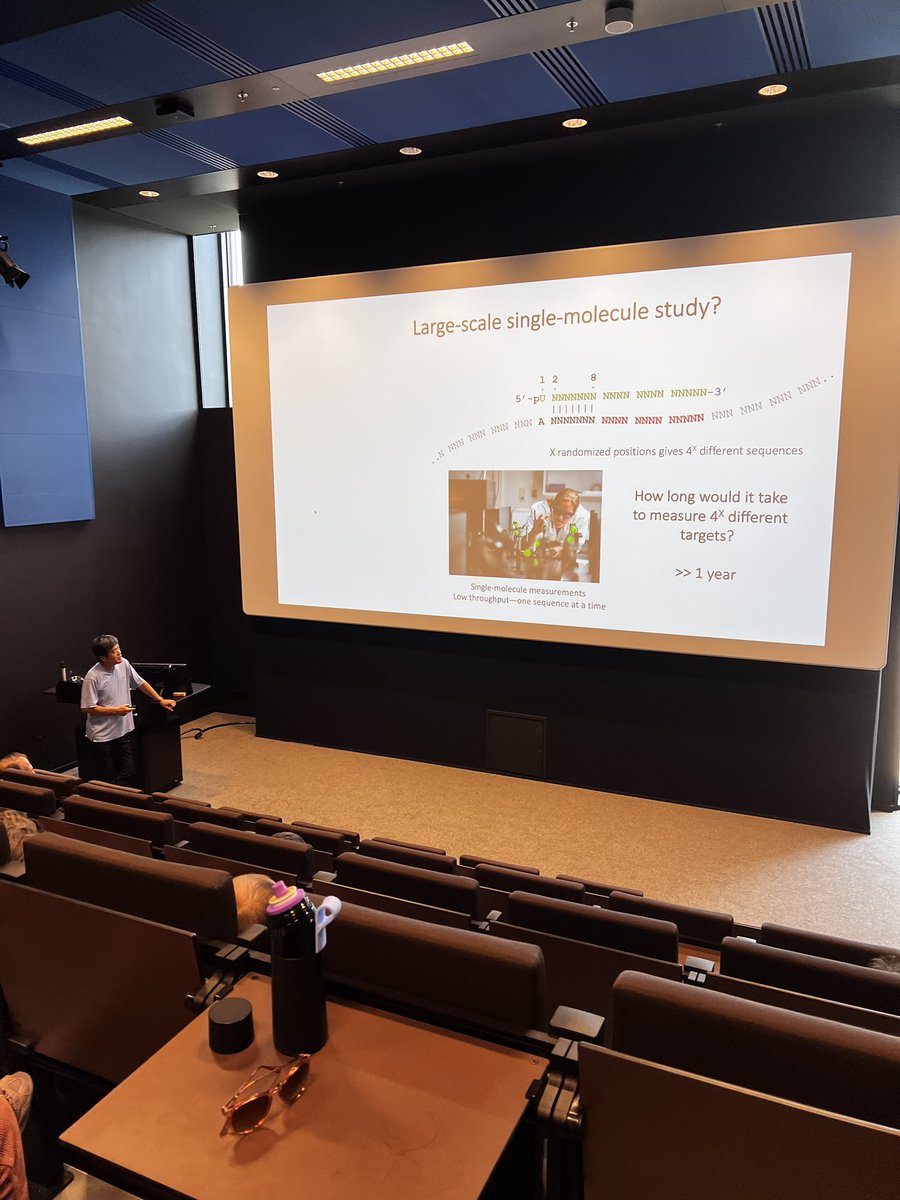 PhysicsAstron_'s tweet image. Just had an amazing seminar by Prof. Dr. Chirlmin Joo! @ChirlminJoo_Lab @Dulin_Lab 

SPARXS: Combining surface-based single-molecule fluorescence with next-gen sequencing opens up a whole new world of possibilities in biomolecular research. #ScienceAdvancements #CuttingEdge