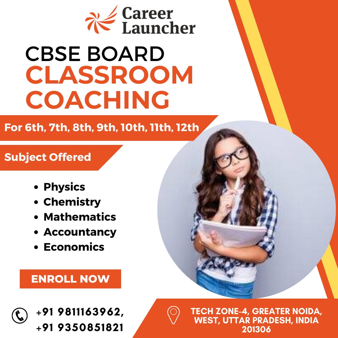 clnoidaext's tweet image. CBSE Board Classroom Coaching with Career Launcher Noida Extension
.
.
.
🤙 wa.me/919811163962
#classroomcoaching #class6th #class7th #class8th #class9th #class10th #class11th #class12th #physicsclasses #chemistryclasses #coachingnearme #cbseboard #cbse2023 #cbse #classe