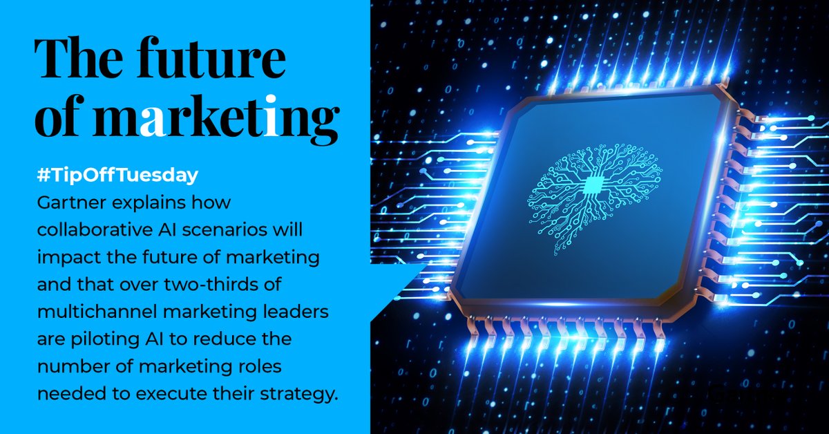 As part of our #TipOffTuesday series, Gartner discusses the next generation of collaborative agents and how generative AI will impact the future of marketing. An insightful 3 minute read:
ow.ly/pFp650OSFty
#AI #Marketing #DisruptiveTech #CMO #MarketingStrategy