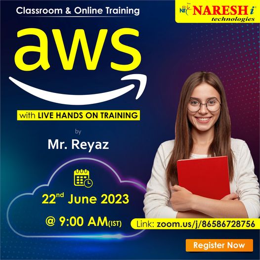 🛑 Free Demo 🛑
✍️Enroll Now: bit.ly/3JjWi0F
👉Attend Free Demo On AWS by Mr. Reyaz .
📅Demo On: 22th June @ 09:00 AM (IST)
#aws #cloud #webservices #learning #onlinetraining #education #software #nareshit