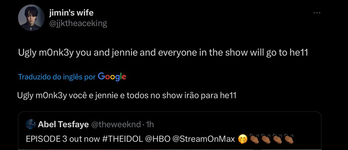 report_bts's tweet photo. Denunciem e bloqueiem essa conta, sem engajar. É anti do 🐥 sendo extremamente podre, é uma conta pequena e fácil de derrubar. 

tw racismo 

• encorajando os outros a assediarem 
• spam → usando múltiplas contas
• insultando → etnia 
• degradando

https://t.co/Am5iaToYVs https://t.co/hk23pgokTZ