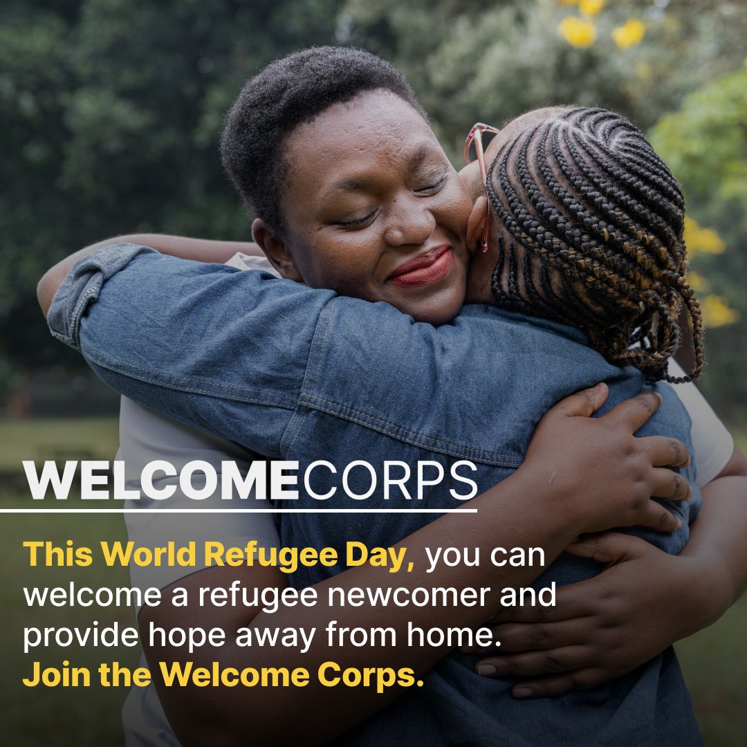 Community Sponsorship Hub (@sponsorship_hub) on Twitter photo This #WorldRefugeeDay, letās make a lasting impact. When we include refugees in our communities, we create hope away from home and the chance to thrive. Join <a href="/WelcomeCorps/">Welcome Corps</a> and foster a more compassionate world. #RefugeeEmpowerment #WithRefugees welcomecorps.org This #WorldRefugeeDay, letās make a lasting impact. When we include refugees in our communities, we create hope away from home and the chance to thrive. Join <a href="/WelcomeCorps/">Welcome Corps</a> and foster a more compassionate world. #RefugeeEmpowerment #WithRefugees welcomecorps.org
